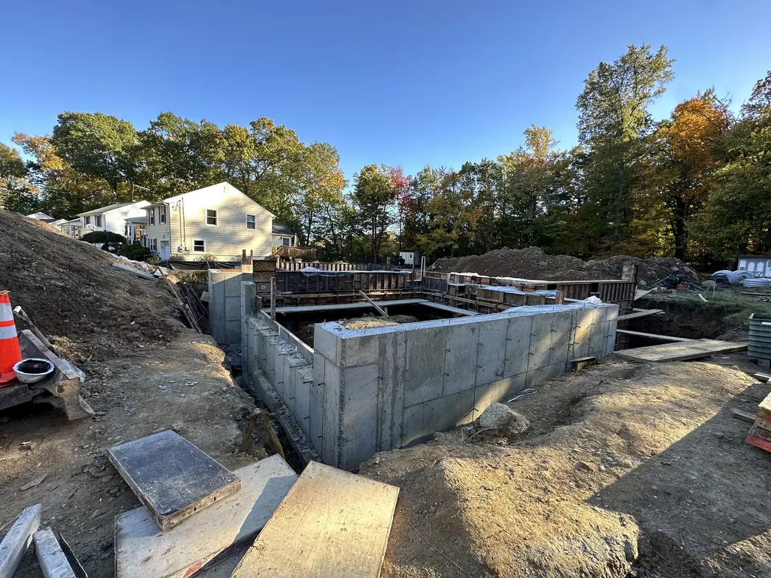 Structural foundation work by JP Wall Worthy Construction